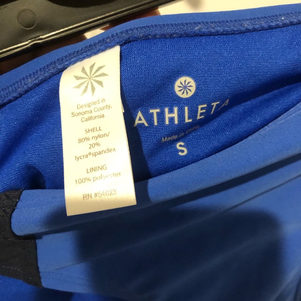 Athleta Blue Two piece Swim Suit S/M - Picture 6 of 6